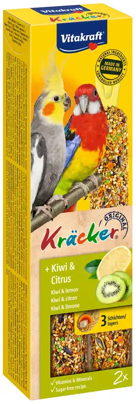 Actieprijs Vitakraft kiwi citrus-kräcker valkparkiet 2in1